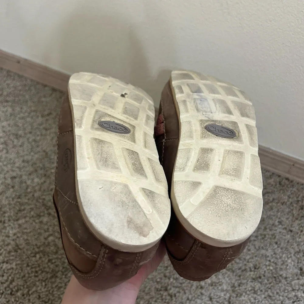 Chaco Women's Harper Casual Lace Shoes Soft Nubuck Caribou Leather Size 10 Brown